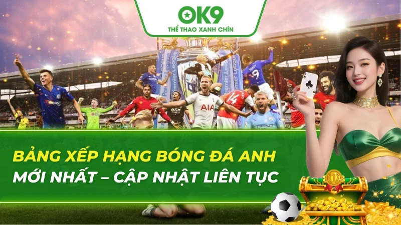 Bảng Xếp Hạng Bóng Đá Anh